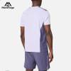 Wholesale Breathable Mesh Side Panel Men's Gym Tee Workout Shirts Bulk | Men's Color-Block Athletic Gym Tee Supplier