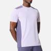 Wholesale Breathable Mesh Side Panel Men's Gym Tee Workout Shirts Bulk | Men's Color-Block Athletic Gym Tee Supplier