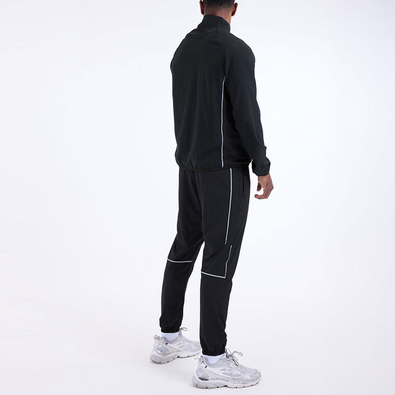  Men's Casual Reflective Striped Tracksuit supplie