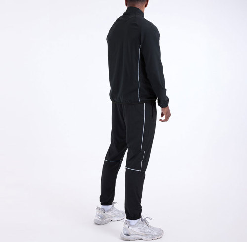 Men's Casual Reflective Striped Tracksuit supplier |Activewear Tracksuit Manufacturer