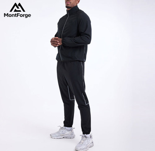Men's Casual Reflective Striped Tracksuit supplier |Activewear Tracksuit Manufacturer