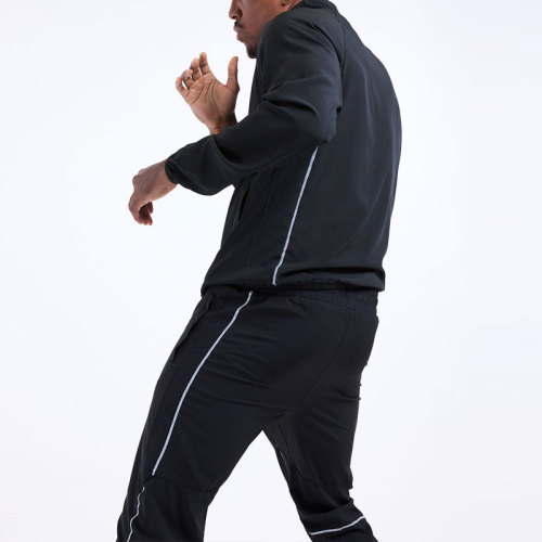 Men's Casual Reflective Striped Tracksuit supplier | Activewear Tracksuit Manufacturer