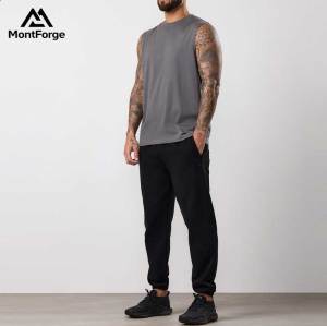 Custom Minimalist Plain Sleeveless Shirt Supplier | Blank Men's Cotton Muscle Sleeveless Tee Manufacturer