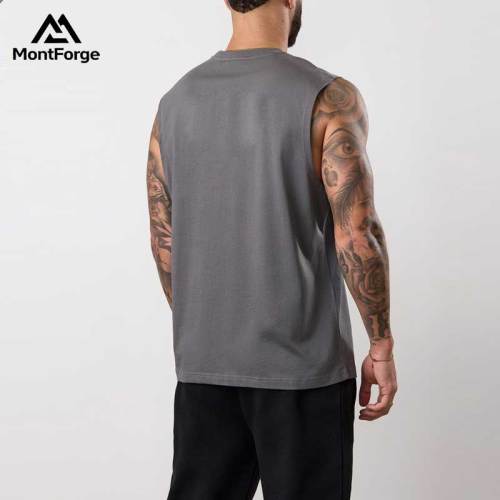 Custom Minimalist Plain Sleeveless Shirt Supplier | Blank Men's Cotton Muscle Sleeveless Tee Manufacturer