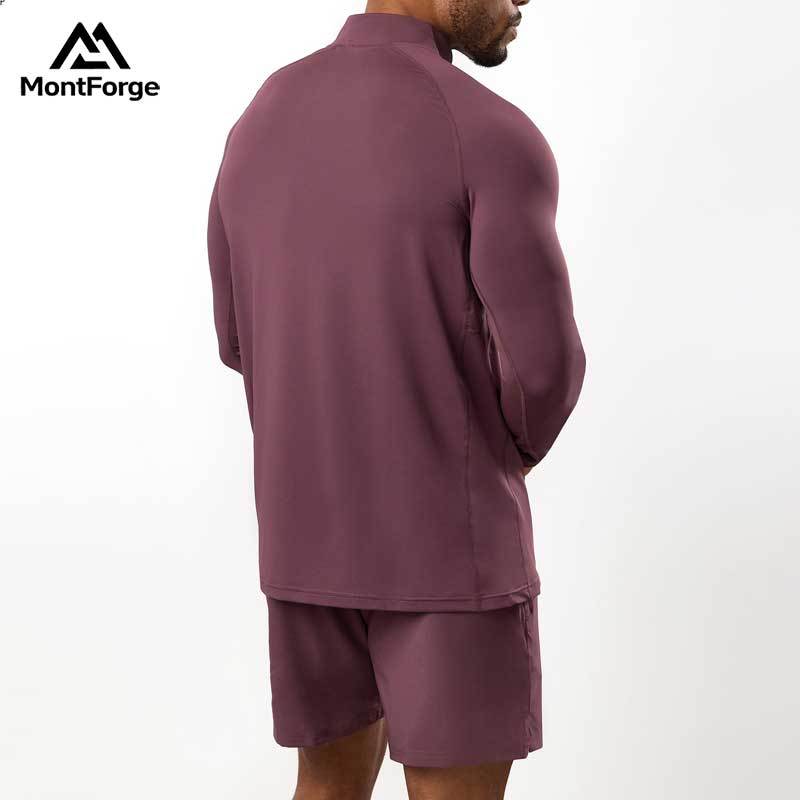 men sports 1/4 Zip Long Sleeve