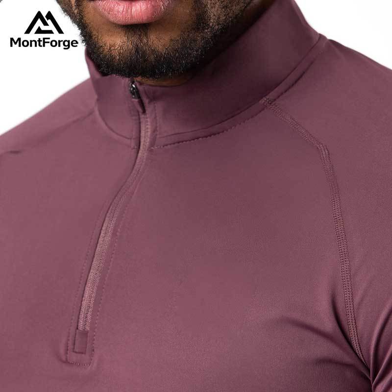 men sports 1/4 Zip Long Sleeve