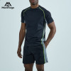 Factory Direct Men's Quick Dry Running Set | Custom Contrast Piping Gym Wear Manufacturer