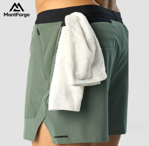 Custom Nylon Spandex Running Shorts For Men | High Quality Gym Wear Manufacturer
