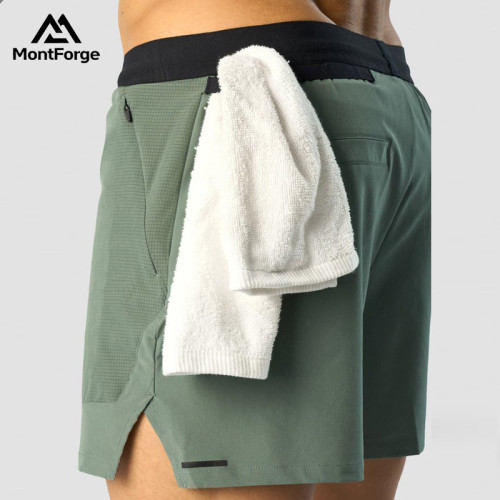 Custom Nylon Spandex Running Shorts For Men | High Quality Gym Wear Manufacturer