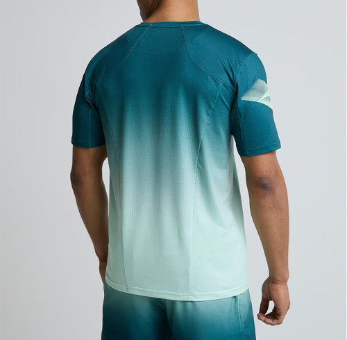 Breathable Polyester Printed T-shirt Wholesale Sportswear Manufacturer | Short Sleeve Crew Neck T-shirt For Men