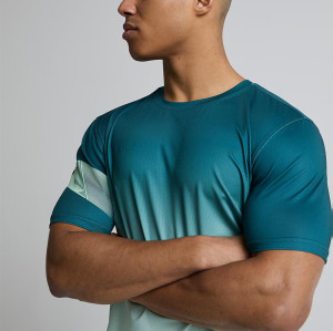 Breathable Polyester Printed T-shirt Wholesale Sportswear Manufacturer | Short Sleeve Crew Neck T-shirt For Men