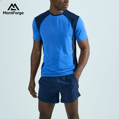 Private Label Color-Block Running Set | Custom Reflective Sportswear Clothing Supplier