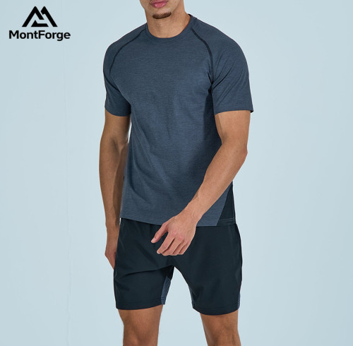 Factory Direct Men's Space-Dye Training Suit | Bulk Flatlock Stitching Activewear Manufacturer