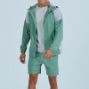 Private Label Hooded Windbreaker Jacket | Custom Color-Block Tracksuit Clothing Supplier