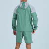 Private Label Hooded Windbreaker Jacket | Custom Color-Block Tracksuit Clothing Supplier