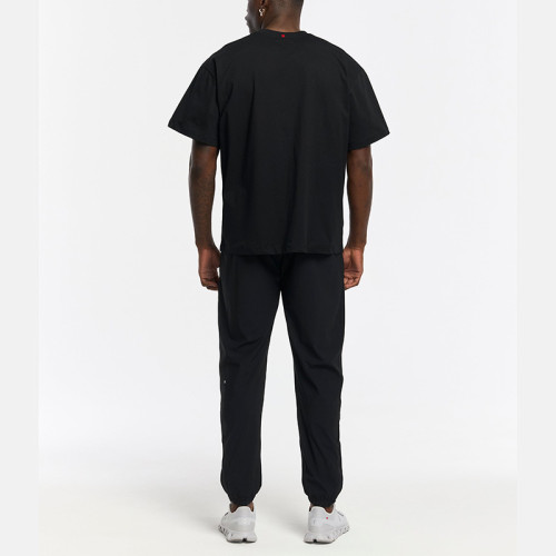 Custom-Engineered Men's Oversized Training Tee | Heavyweight Dropped-Shoulder Gym Top Sourcing for Apparel Brands