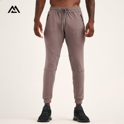 Custom-Engineered Men's Tapered Joggers | Bonded Zipper Pocket Tracksuit