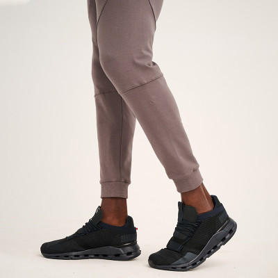Custom-Engineered Men's Tapered Joggers | Bonded Zipper Pocket Tracksuit