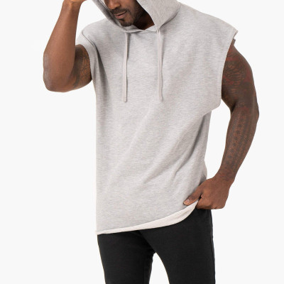 Custom Men's Sleeveless Hoodie | Sleeveless Workout Hoodie Factory