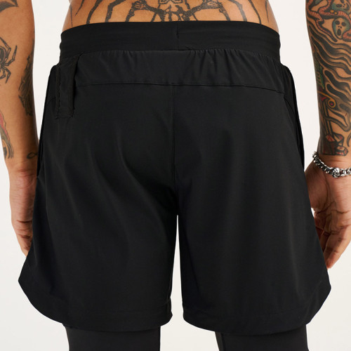 Wholesale Mens Twin Deck Sports Shorts | Double Layer Urban Jogging Overpants Bulk