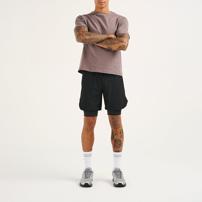 wholesale mens gym shorts with compression liner
