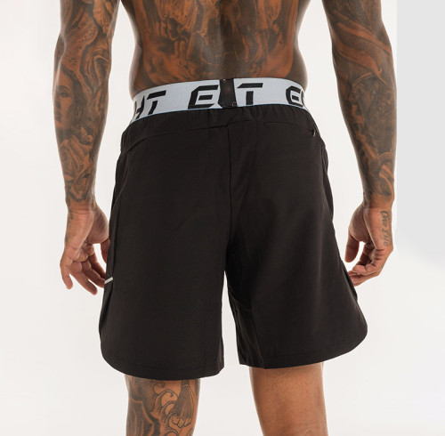 Custom-Engineered Men's Bodybuilding Shorts | Metal-Tip Drawstring Gym Gear Sourcing for Apparel Brands