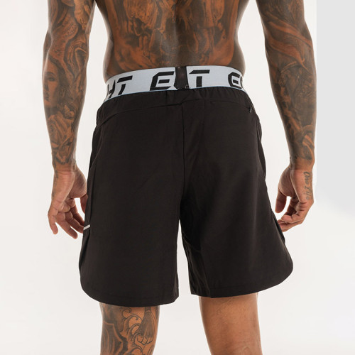 Custom-Engineered Men's Bodybuilding Shorts | Metal-Tip Drawstring Gym Gear Sourcing for Apparel Brands