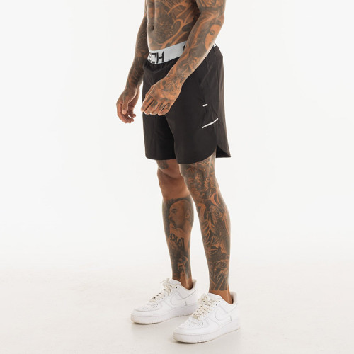 Custom-Engineered Men's Bodybuilding Shorts | Metal-Tip Drawstring Gym Gear Sourcing for Apparel Brands