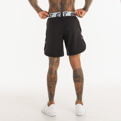 Custom-Engineered Men's Bodybuilding Shorts | Metal-Tip Drawstring Gym Gear Sourcing for Apparel Brands