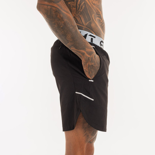 Custom-Engineered Men's Bodybuilding Shorts | Metal-Tip Drawstring Gym Gear Sourcing for Apparel Brands