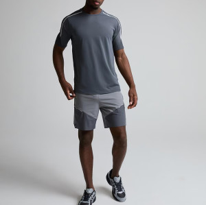 Training Polyester Shorts Manufacturer | Men Elastic Waist Custom Logo Woven Shorts