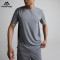 Sport T-Shirts Manufacturer | Polyester Workout Grey mixed T-Shirts For Men