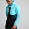 Full-zip Jacket Manufacturer | Reflective Strip Logo Hoold Windbreak Jacket for Men