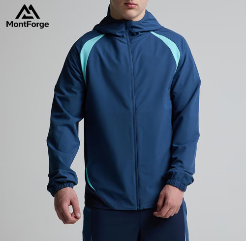 Windbreak Jacket for Men Manufacturer | Color Contrast Sports Outdoor Jackets Supplier