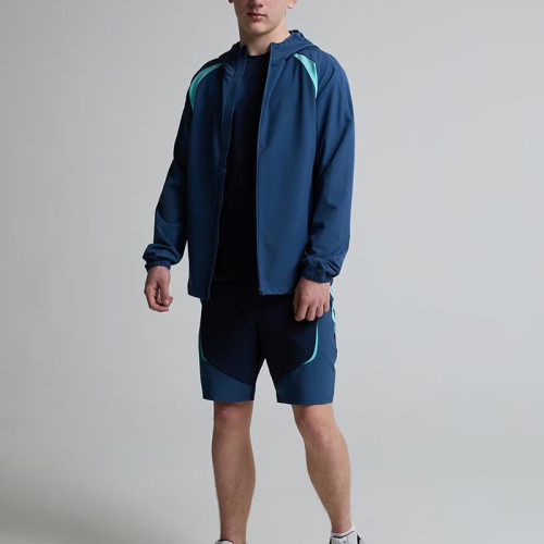 Windbreak Jacket for Men Manufacturer | Color Contrast Sports Outdoor Jackets Supplier