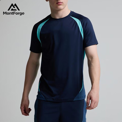 Athletic T-Shirts Manufacturer | Color Mixed Polyester Spandex T-Shirts For Men