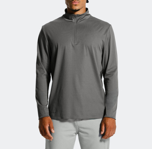 Custom Men Quarter Zip Golf Pullover Manufacturer|Wholesale Performance Golf Top Factory