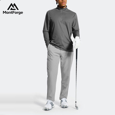 Custom Men Quarter Zip Golf Pullover Manufacturer|Wholesale Performance Golf Top Factory