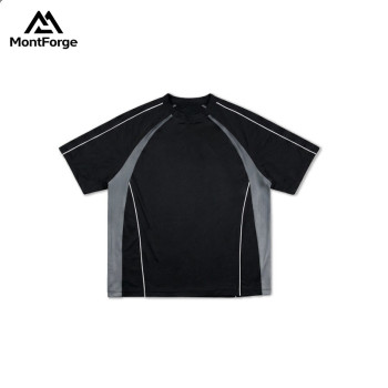 Contrast Piping Sport T-Shirt Manufacturer | Custom Logo  Streetwear T Shirt for Men