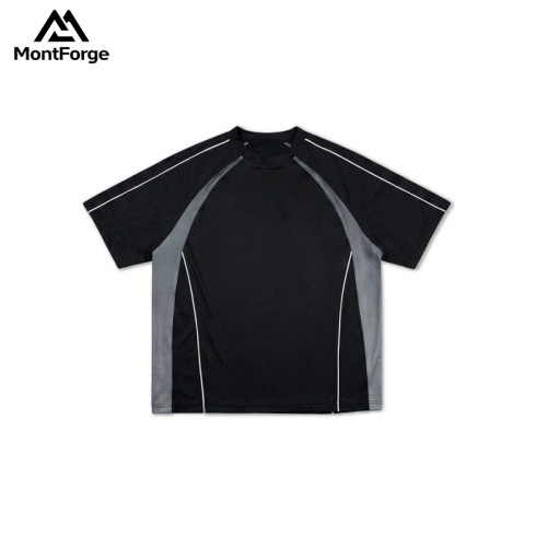 Contrast Piping Sport T-Shirt Manufacturer | Custom Logo Streetwear T Shirt for Men