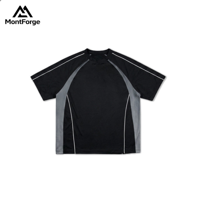 Contrast Piping Sport T-Shirt Manufacturer | Custom Logo Streetwear T Shirt for Men