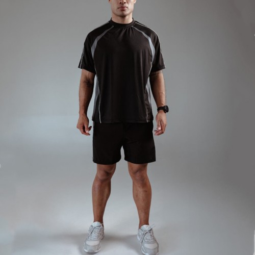 Contrast Piping Sport T-Shirt Manufacturer | Custom Logo  Streetwear T Shirt for Men