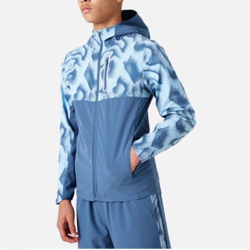 Custom Sublimation Printing Tracksuit Manufacturer | Windbreaker Shorts Workout Outfit