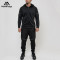 Custom Black Polyester Tracksuit Manufacturer | Men Tracksuit 2 Piece Set Supplier
