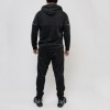 Custom Black Polyester Tracksuit Manufacturer | Men Tracksuit 2 Piece Set Supplier