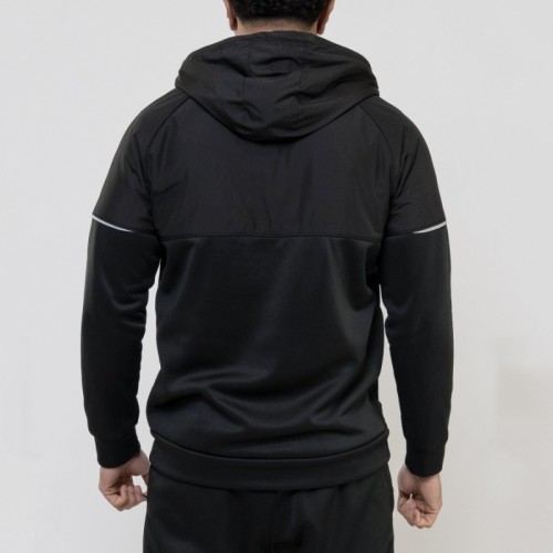 Custom Black Polyester Tracksuit Manufacturer |  Men Tracksuit 2 Piece Set Supplier