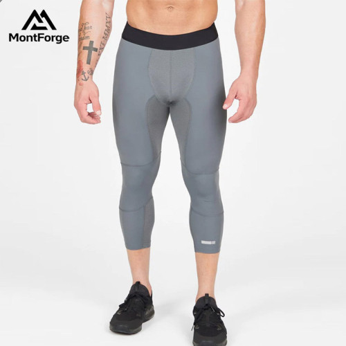 Men's 3/4 Compression Tights Supplier | Quick Dry Training Tights Wholesale