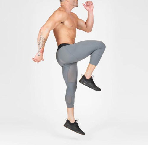 Men's 3/4 Compression Tights Supplier | Quick Dry Training Tights Wholesale