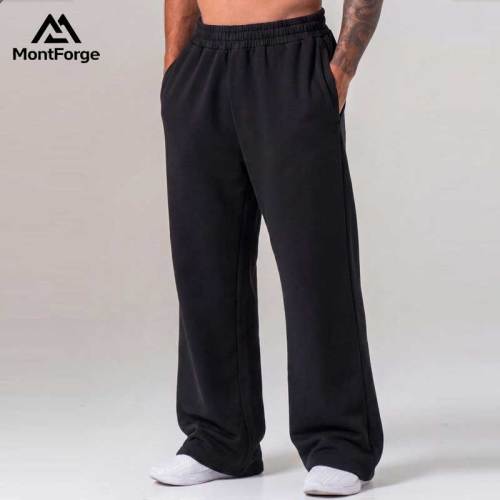 Wholesale Sportswear Joggers Factory | Custom Printing Logo Men's Straight Loose Leg Pants