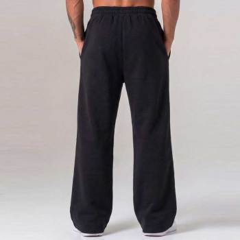 Wholesale Sportswear Joggers Factory | Custom Printing Logo Men's Straight Loose Leg Pants